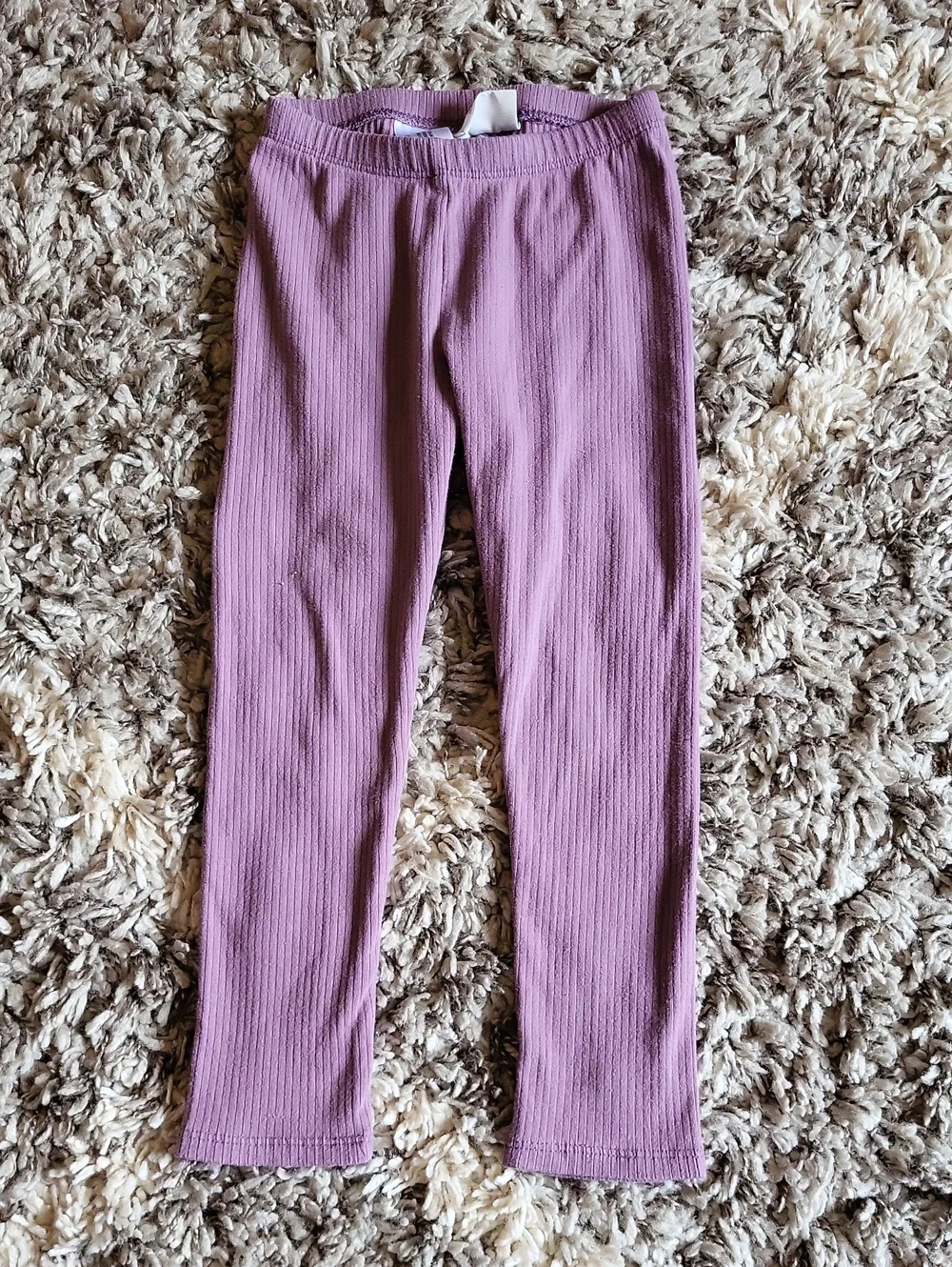 Cat & Jack Lilac Ribbed Kids Leggings